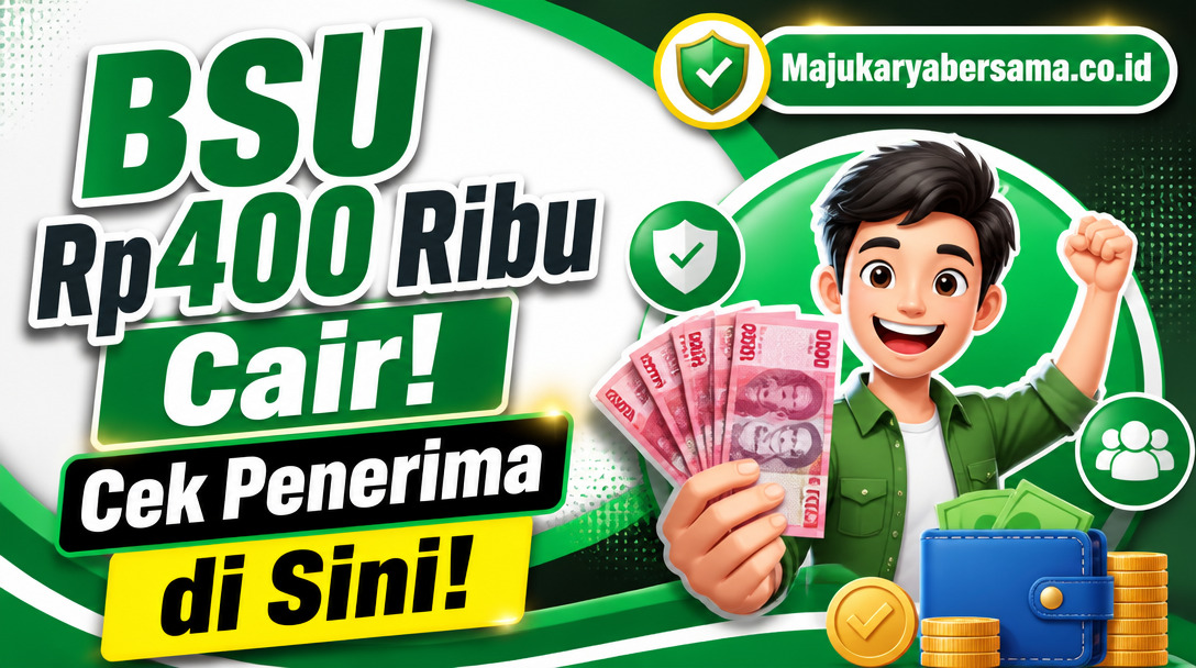 BSU Rp400 Ribu Cair! Cek Penerima di Sini!